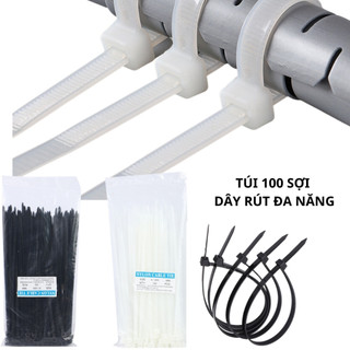 Túi 70 - 100 sợi dây rút nhựa đa năng loại 10cm và 15cm