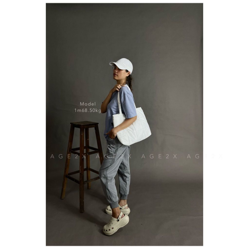 2.QUẦN JOGGER KAKI NAM Nữ PHỐI SỌC BO GÂN LƯNG BO THUN CO GIÃN CAO CẤP AGE2X - cao thủ hàng hiệu giá bình dân