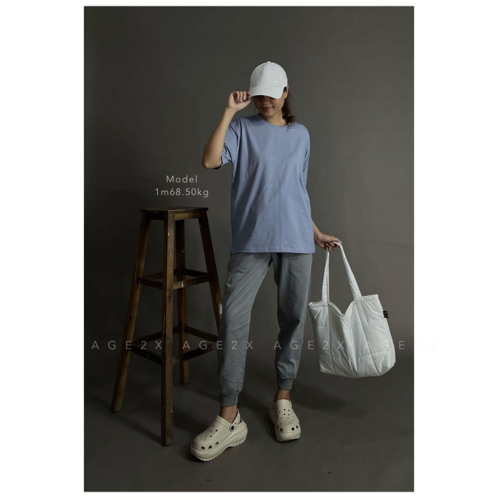 2.QUẦN JOGGER KAKI NAM Nữ PHỐI SỌC BO GÂN LƯNG BO THUN CO GIÃN CAO CẤP AGE2X - cao thủ hàng hiệu giá bình dân