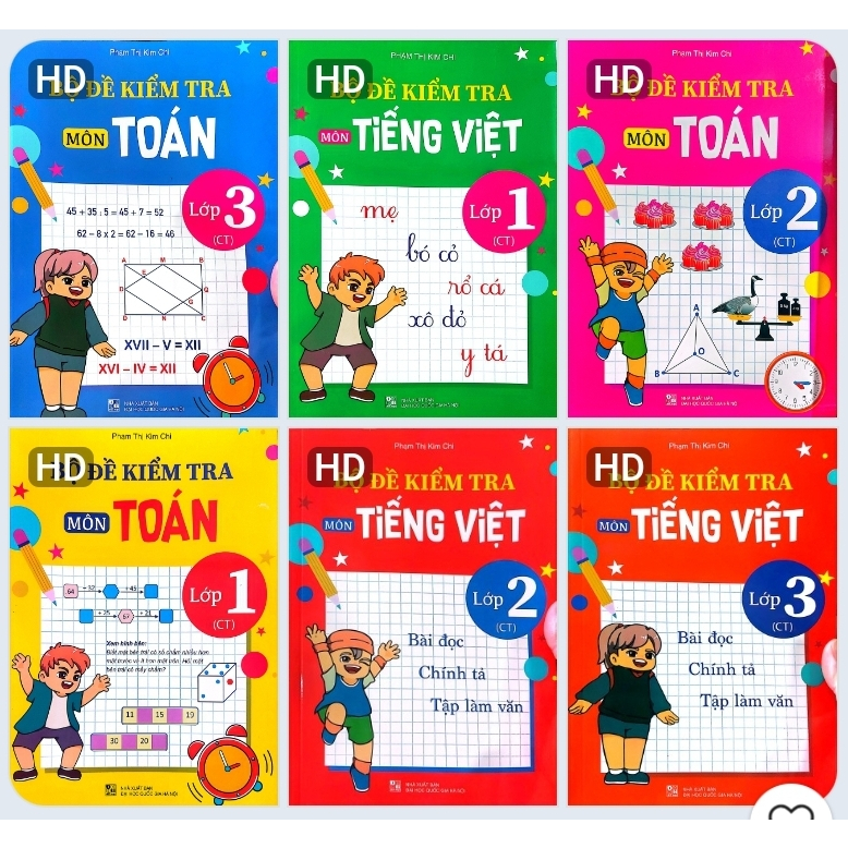 Sách - Bộ đề kiểm tra môn Toán - Tiếng Việt lớp 1, 2, 3 (Chân trời sáng tạo)