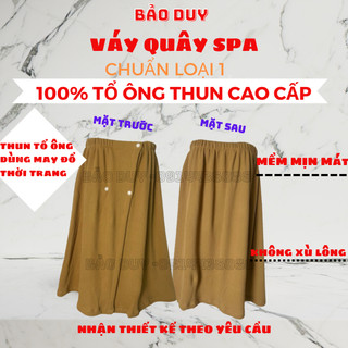 VÁY QUÂY SPA - Chất Liệu : THUN TỔ ÔNG CAO CẤP-  Mềm Mịn, Không Xù Lông - SIÊU THẮM HÚT - Xông Hơi Khô, Hơi Nước