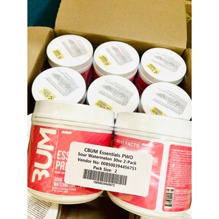CBUM ESSENTIAL PRE WORKOUT 30SV - RAW NUTRITION- WSPT