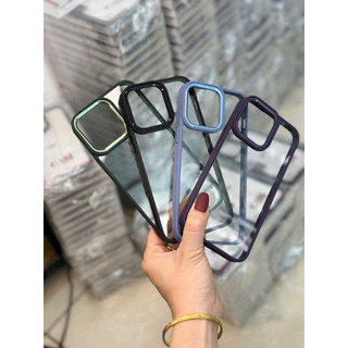 Ốp New Skin Lưng trong viền màu ip15/ ip15 pro/ ip15 plus/ ip15 pro max