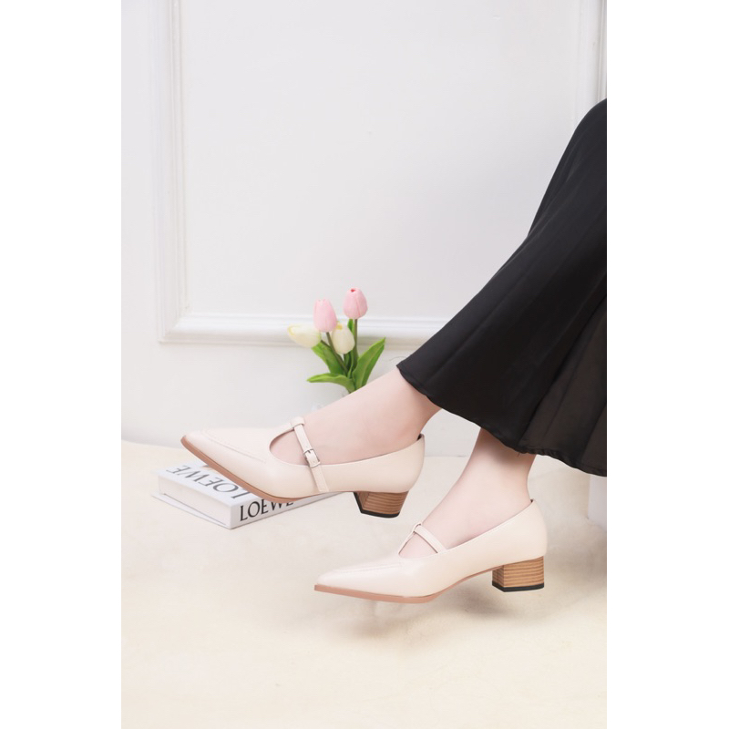 Giày Cao Gót 3cm Quai Ngang H220