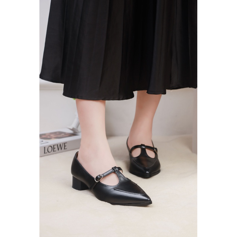 Giày Cao Gót 3cm Quai Ngang H220