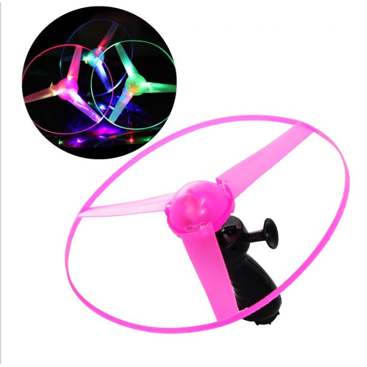 Chong chóng UFO ma thuật, đồ chơi ngoài trời cho bé nhiều Màu Sắc, chong chóng phát sáng tuyệt đẹp