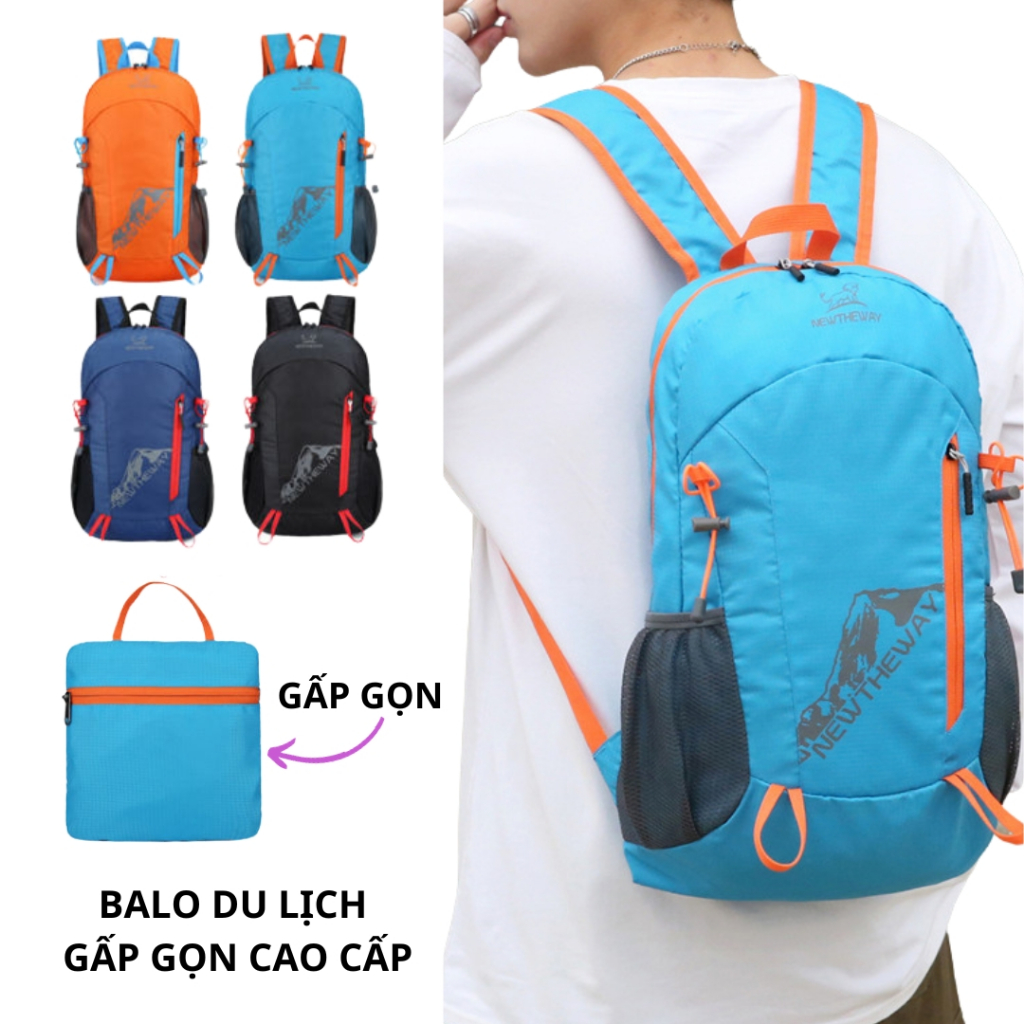 Balo du lịch cao cấp gấp gọn siêu nhẹ chống thấm nước đa năng