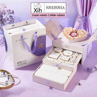   Hỏa tốc  Set bộ trang điểm Youli Youla 3 tầng 11 món tím cao cấp - Miss Xinh 