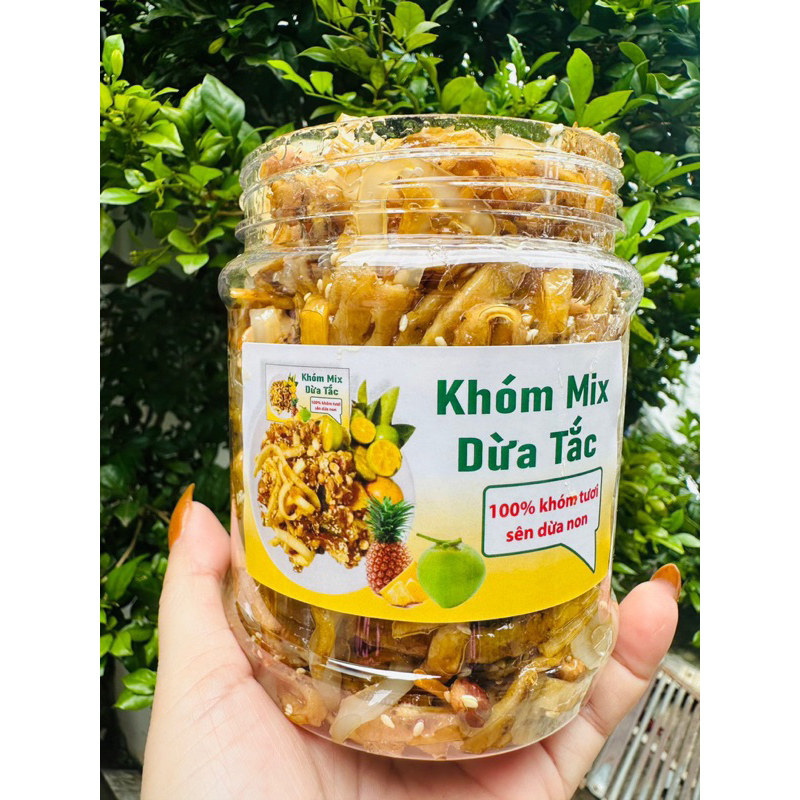 Khóm mix dừa non sợi tắc 500gr