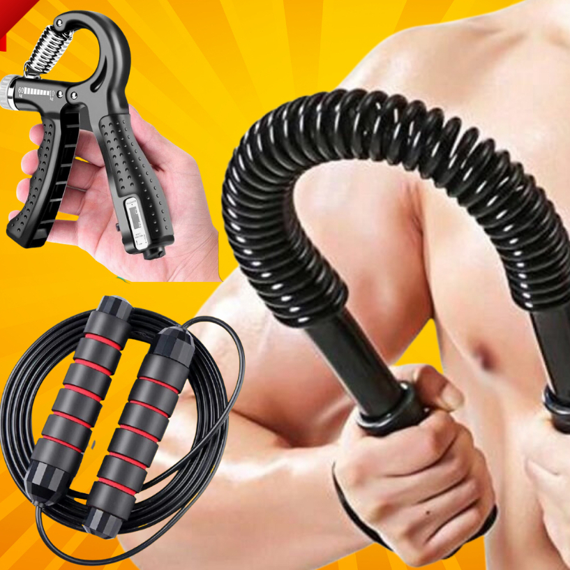 Thanh lò xo 10kg - thanh lò xo 5kg tập cơ tay - gậy bẻ tập cơ tay từ 20kg 30kg 40kg 50kg 60kg