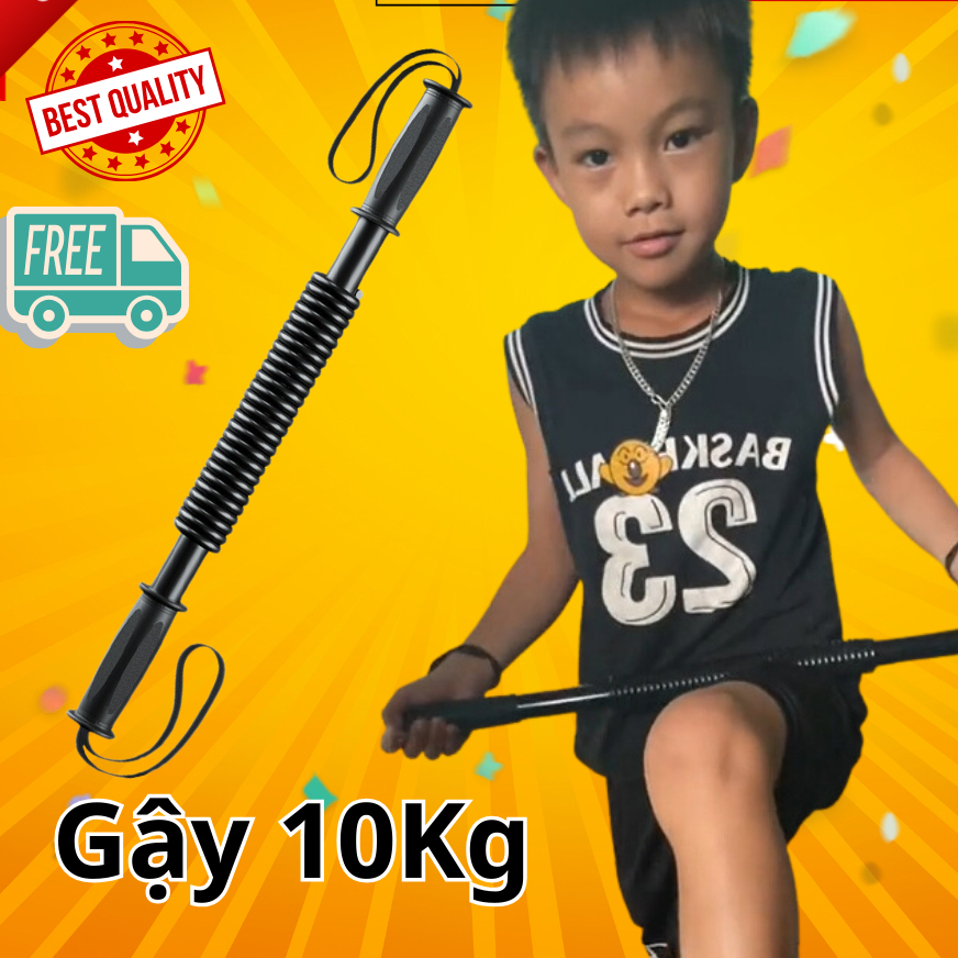Thanh lò xo 10kg - thanh lò xo 5kg tập cơ tay - gậy bẻ tập cơ tay từ 20kg 30kg 40kg 50kg 60kg
