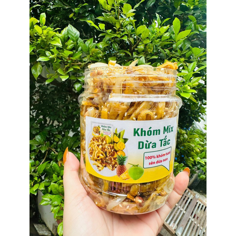 Khóm mix dừa non sợi tắc 500gr