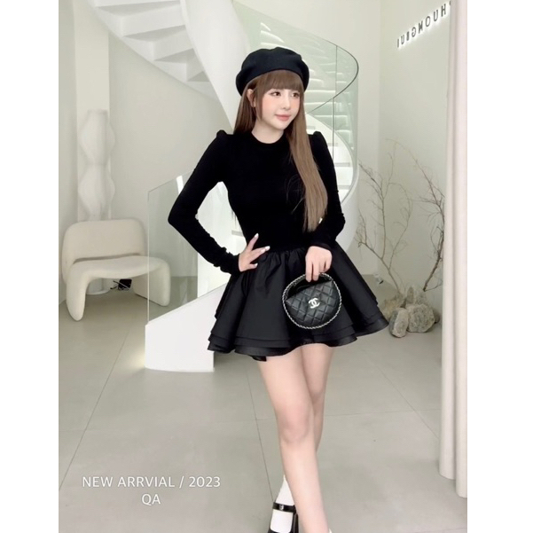 Váy cotton chân váy xoè bồng  MPB