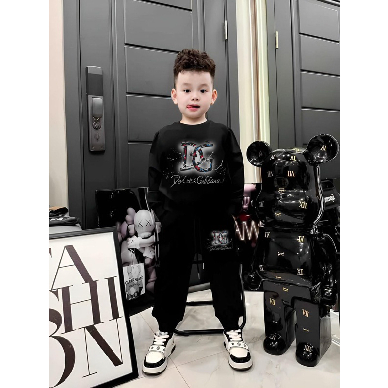 Bộ nỉ da cá cho bé trai bé gái