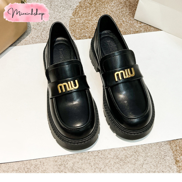 Giày Đốc da Miu Miu da bóng và da lì LOẠI 1 FULL HỘP đi êm chân