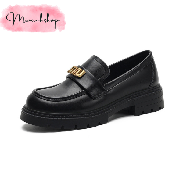 Giày Đốc da Miu Miu da bóng và da lì LOẠI 1 FULL HỘP đi êm chân