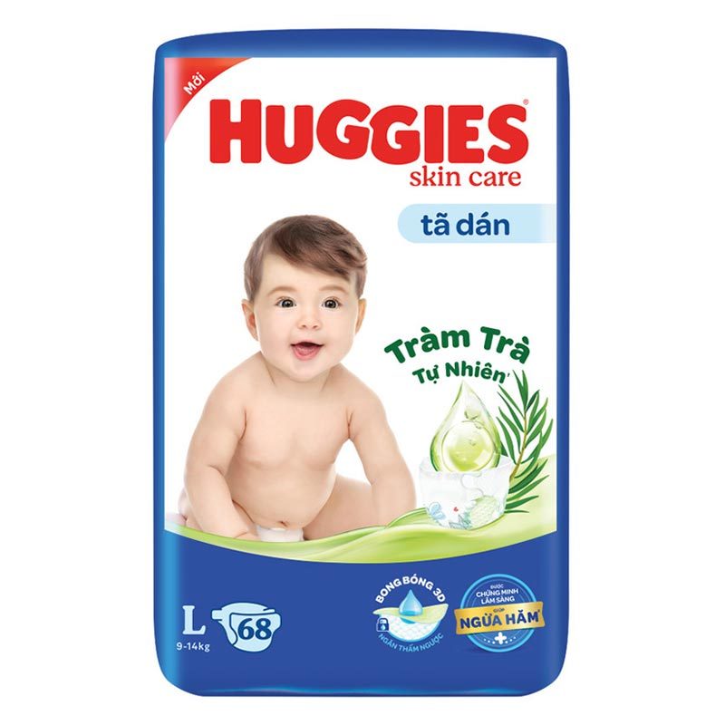 Bỉm/Tã dán Hucggies M76,L68,Xl60,XXL56