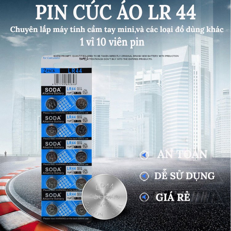 Pin Cúc Áo AG13 LR44 - AG3 LR41 - AG10 LR1130 Dung Lượng 1.5V,Thay Co Các Loại Pin Đồng Hồ Đeo Tay