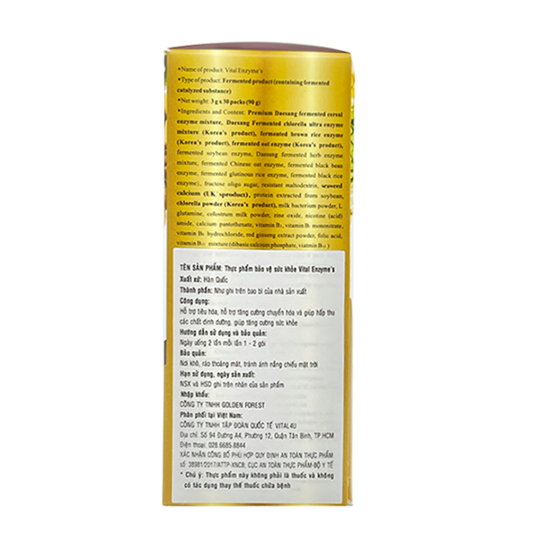 Vital Enzyme's Hàn Quốc, Hàng Chính Hãng, Date Mới