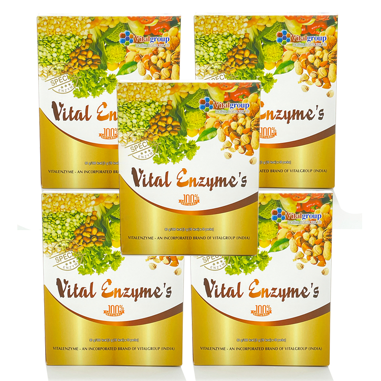Combo 5 Hộp Vital Enzyme Hàn Quốc Bổ Sung Enzym Tự Nhiên