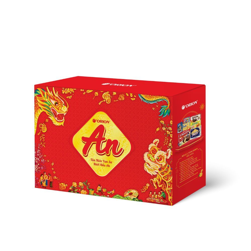 Bộ Quà Tết ORION - AN TÀI LỘC 3 1220.4g (có tặng kèm túi giấy)