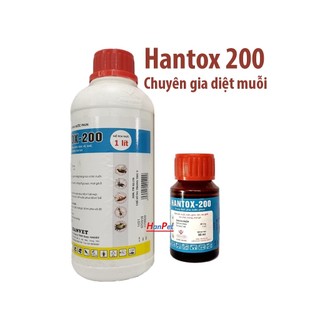 Hantox 200 (chai 1 lít) Chuyên gia diệt Muỗi ruồi, kiến gián, diệt ve bọ chét (Hanpet 433)