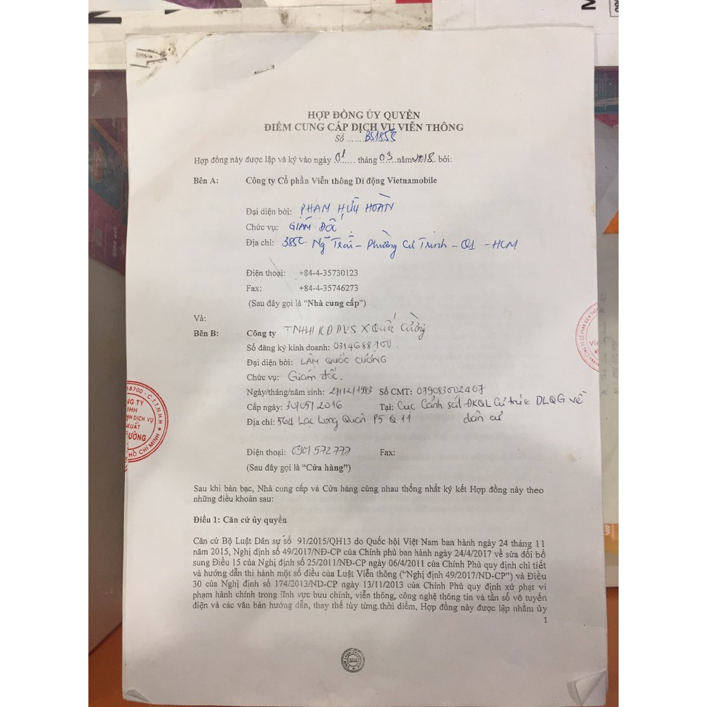 Sim VNMB tạo tài khoản mạng xã hội