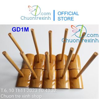 Bộ 10 cái Chân đế đơn mộc bóng cho chuồn chuồn tre