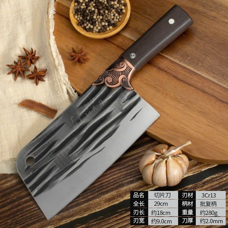 Dao chặt thái thịt đa năng - dao thái vân siêu bén thái đồ tiện lợi