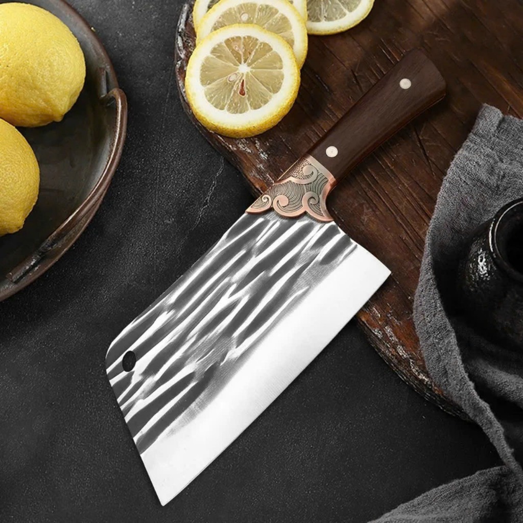 Dao chặt thái thịt đa năng - dao thái vân siêu bén thái đồ tiện lợi