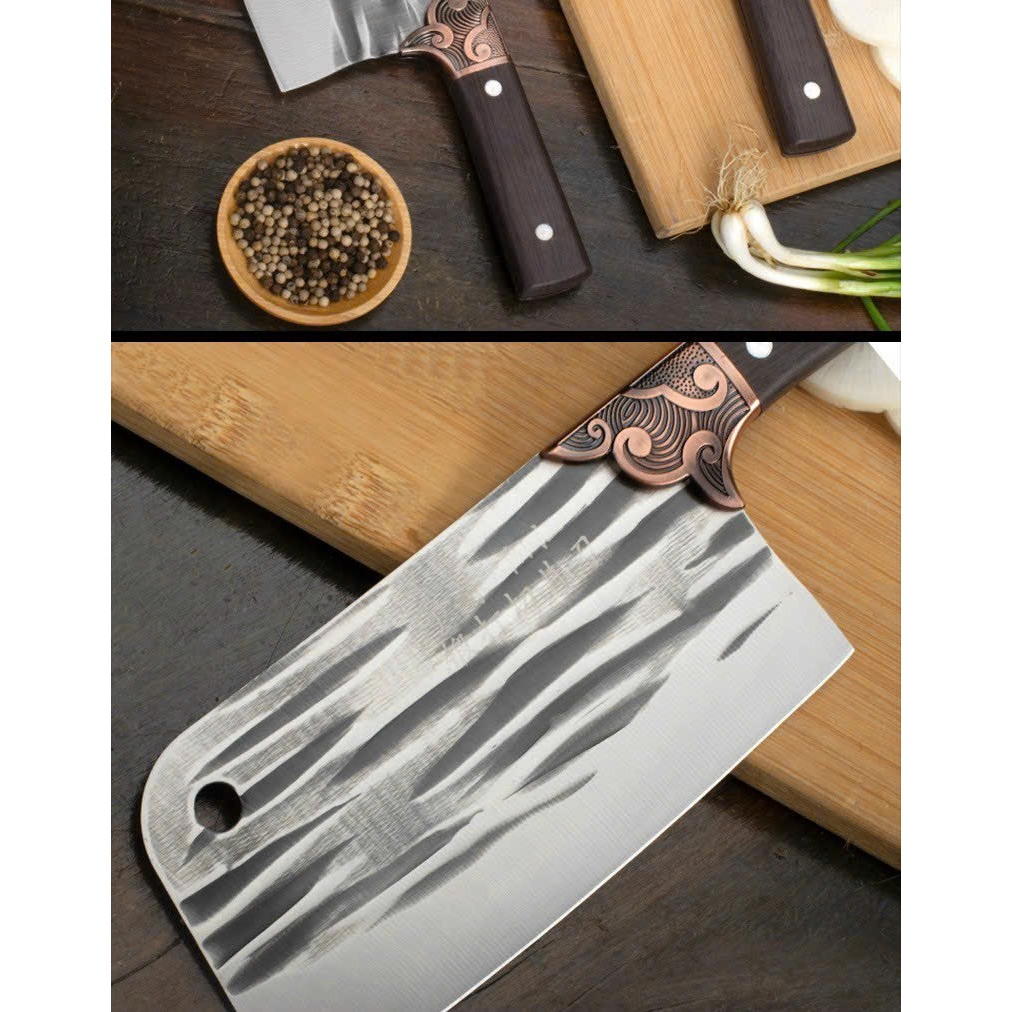 Dao chặt thái thịt đa năng - dao thái vân siêu bén thái đồ tiện lợi