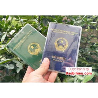 Bao hộ chiếu (passport) dẻo trong Có khe đựng CĂN CƯỚC CÔNG DÂN và vé máy bay B132