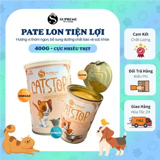 Hộp pate lon chó mèo, thức ăn cho thú cưng tiện lợi, hộp 400Gram