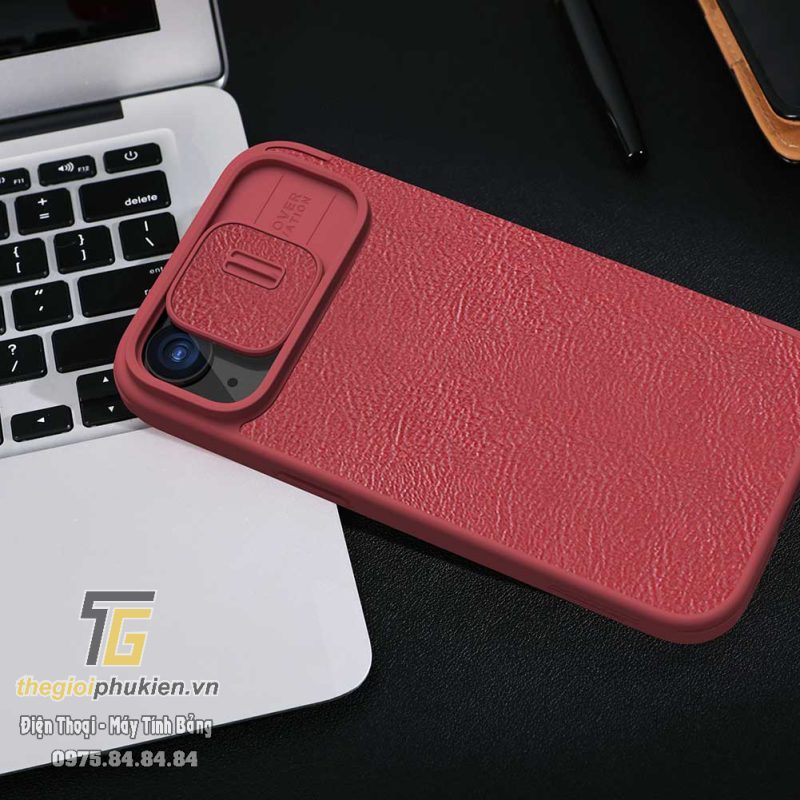 Bao da iPhone 15 chính hãng Nillkin QIN