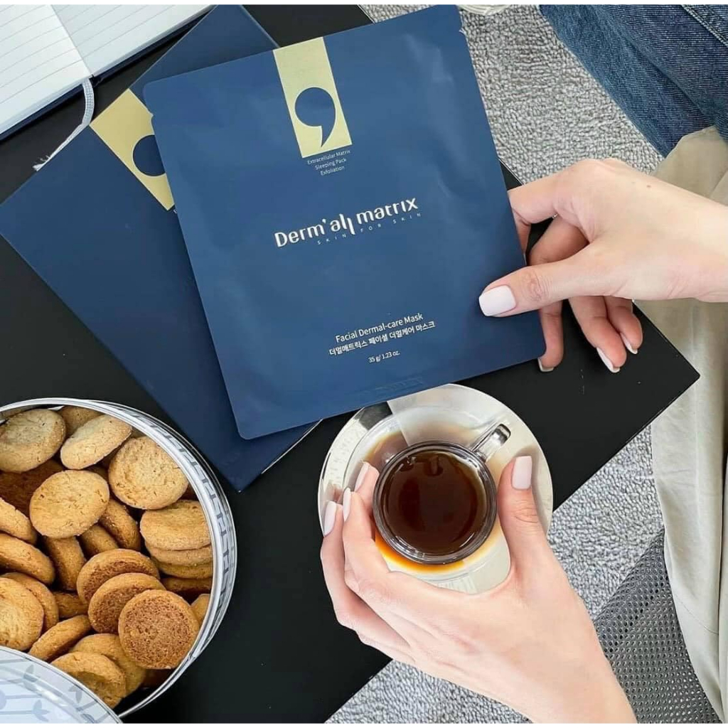 Mặt Nạ Dưỡng Ẩm, Trắng Da Và Chống Lão Hóa Derm-all Matrix Facial Dermal Care Mask 35g