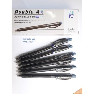 Combo 6 cái bút bi DoubleA AlPine mực xanh 0.7mm viết siêu trơn