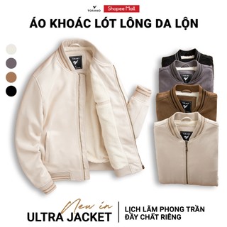 Áo Khoác Nam TORANO Bomber Da Lộn Thiết Kế Lót Lông Ấm Ap, Lịch Lãm Phong Trần Đầy Chất Riêng EWCL001