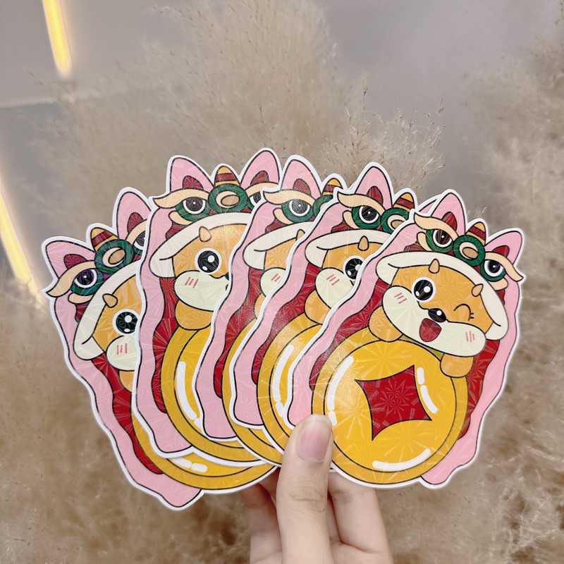 SET 50 CHIẾC BAO LÌ XÌ HOẠT HÌNH PHẢN QUANG