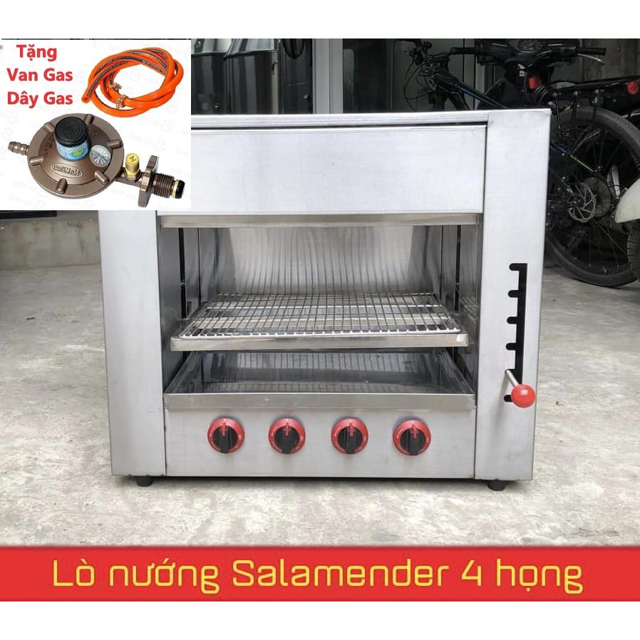 Lò nướng Salamander 4 họng dùng gas