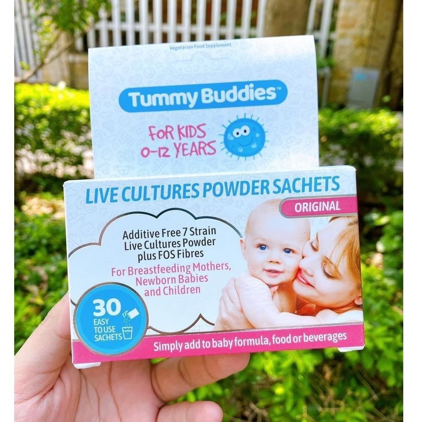 Men vi sinh Tummy Buddies của Anh cho trẻ từ sơ sinh