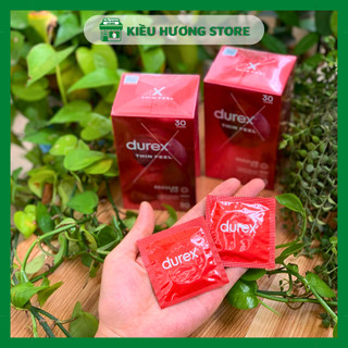Bao cao su DUREX THIN FEEL, Siêu mỏng, Hộp 30 chiếc