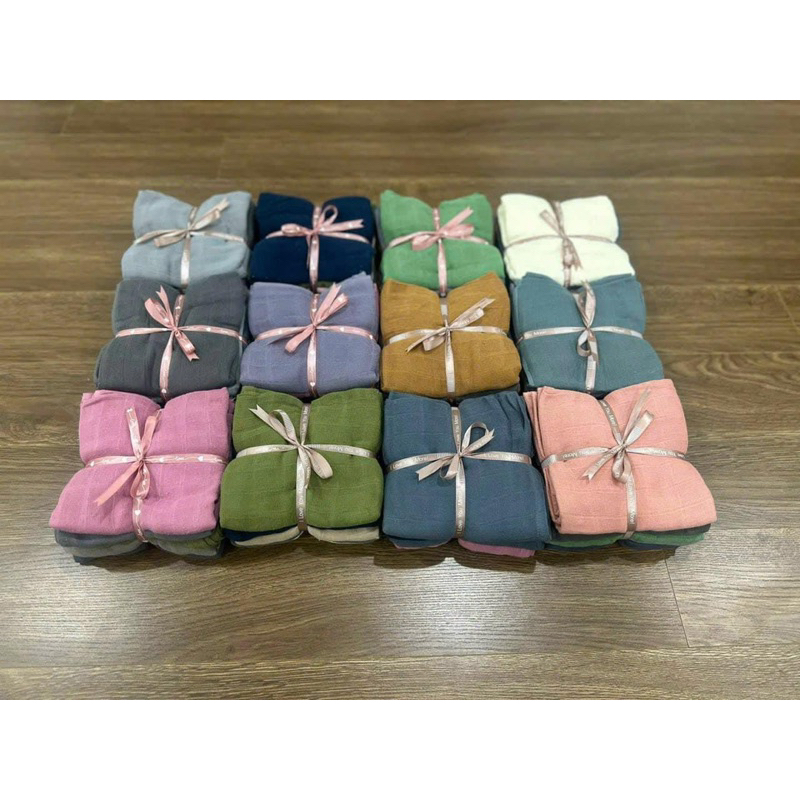 Khăn xô hữu cơ Pip/pi 2 lớp xuất Đan Mạch kt: 73*73cm