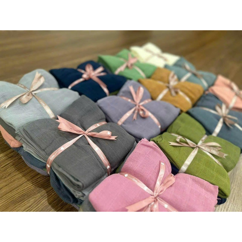 Khăn xô hữu cơ Pip/pi 2 lớp xuất Đan Mạch kt: 73*73cm