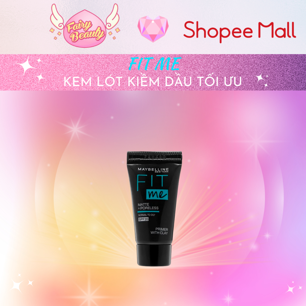 [MAYBELLINE NEW YORK] Kem Lót Kiềm Dầu, Ngăn Xuống Tông Và Chống Nắng SPF 20 Fit Me Primer Matte+Poreless 5ml