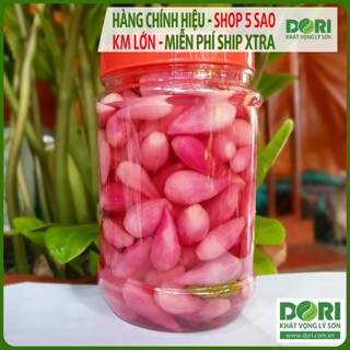 Hành tím Lý Sơn Dori Food ngâm chua tự nhiên – giòn thơm không hăng không cay – màu tím tự nhiên – 550g