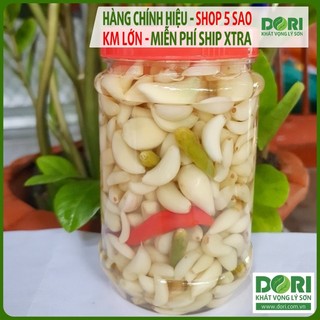  Tỏi Lý Sơn Dori Food ngâm dấm tự nhiên – giòn thơm không hăng không cay – 550g 