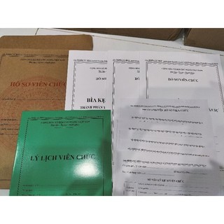 Hồ sơ viên chức mới nhất (2 bộ)