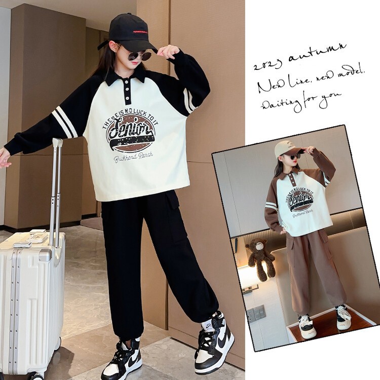 Bộ quần áo polo thu đông bé trai, bé gái 18-55kg từ 6-14 tuổi Senior. Đồ bộ bé trai, đồ bộ bé gái