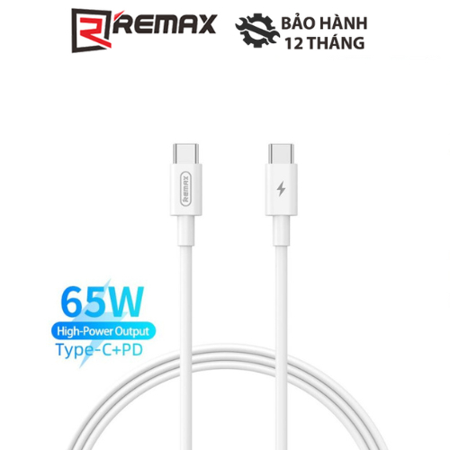 Cáp Sạc Nhanh Remax RC-191 65W Cổng Type C ra Type C