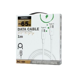 Cáp Sạc Nhanh Remax RC-191 65W Cổng Type C ra Type C